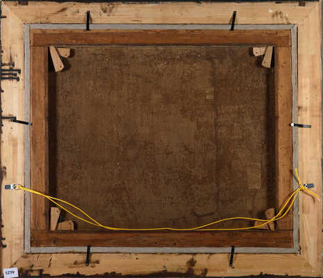 Лобов Василий Алексеевич. Зимний пейзаж с крестьянской повозкой